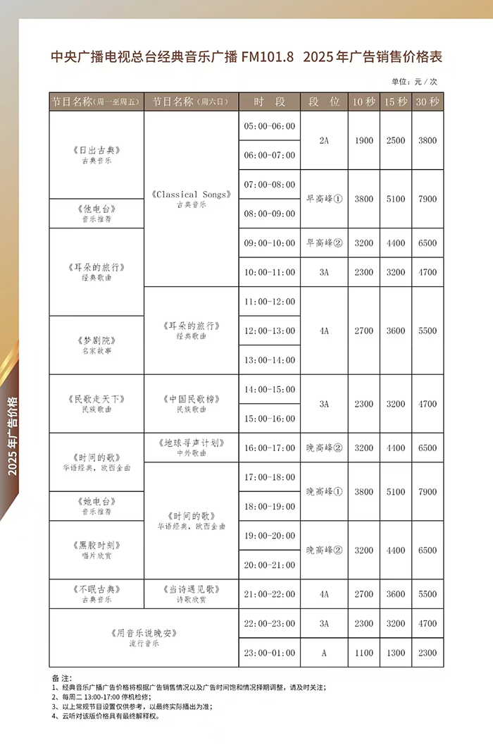 2025年中央人民广播电台经典音乐价格表.png